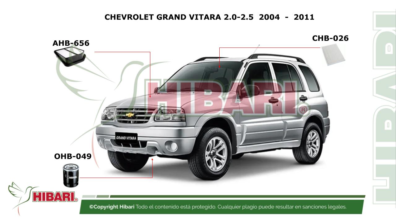 Lee más sobre el artículo CHEVROLET GRAND VITARA 2.0-2.5  2004  –  2011